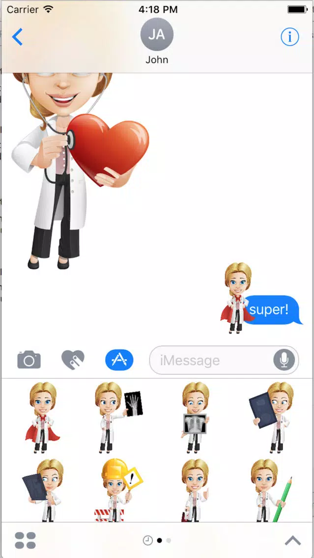 Dr. Blondie Stickers應用截圖