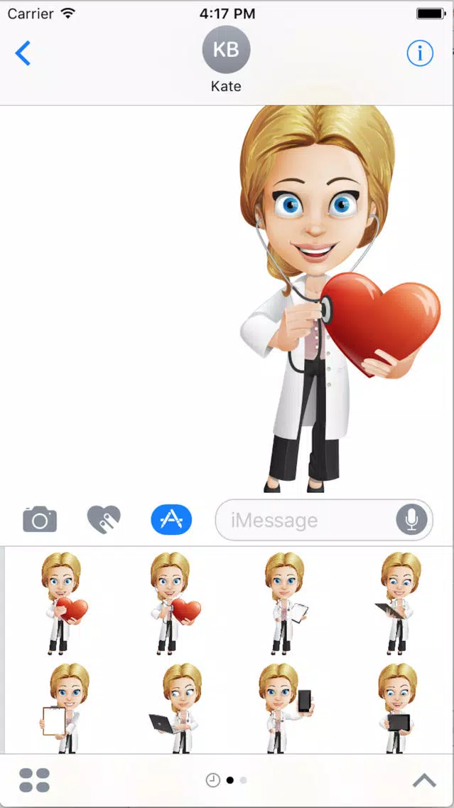 Dr. Blondie Stickers應用截圖