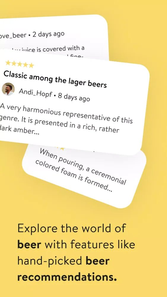 BeerTasting Screenshots