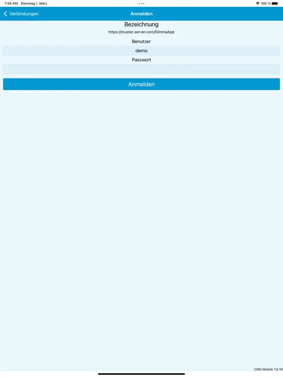CMS Mobile iPad  سکرین شاٹس