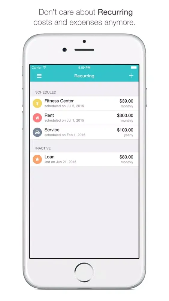 Captures d'écran de Spendy - Budgets and Expenses
