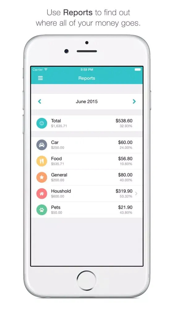 Captures d'écran de Spendy - Budgets and Expenses