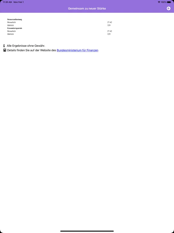 تصاویر Brutto/Netto Rechner iPad 