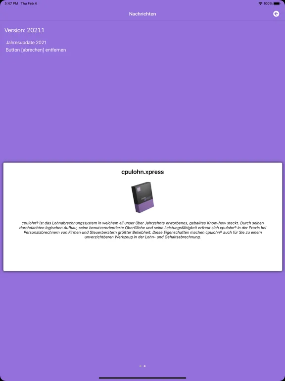 ภาพหน้าจอของ Lohnsteuertabelle iPad 