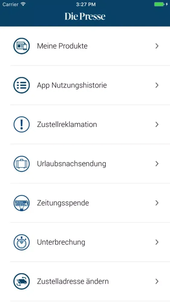Die Presse Self Service应用截图