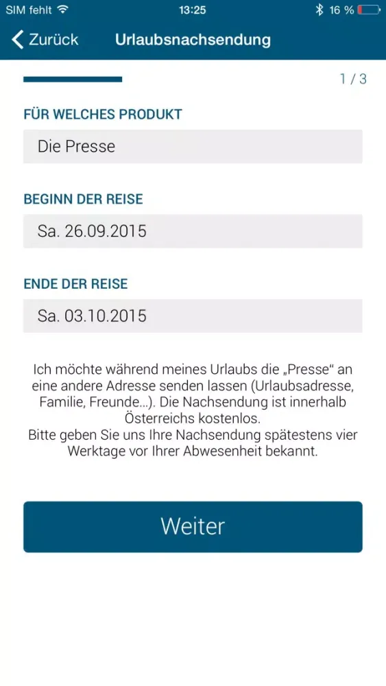 Die Presse Self Service应用截图