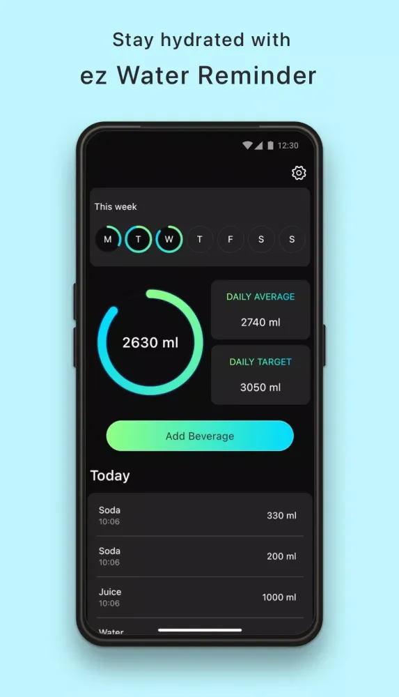 Tangkapan layar Drink Water Reminder & Tracker