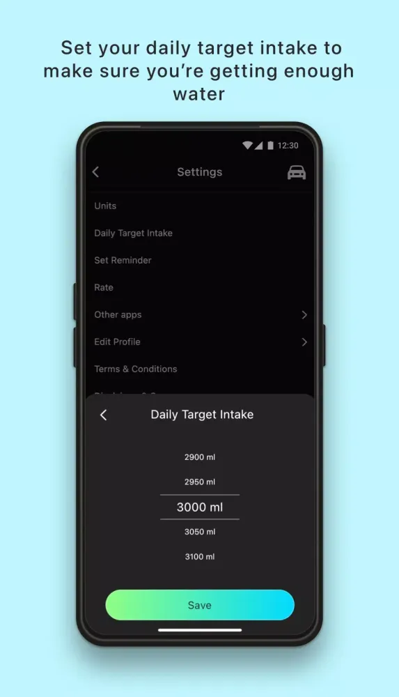 Tangkapan layar Drink Water Reminder & Tracker