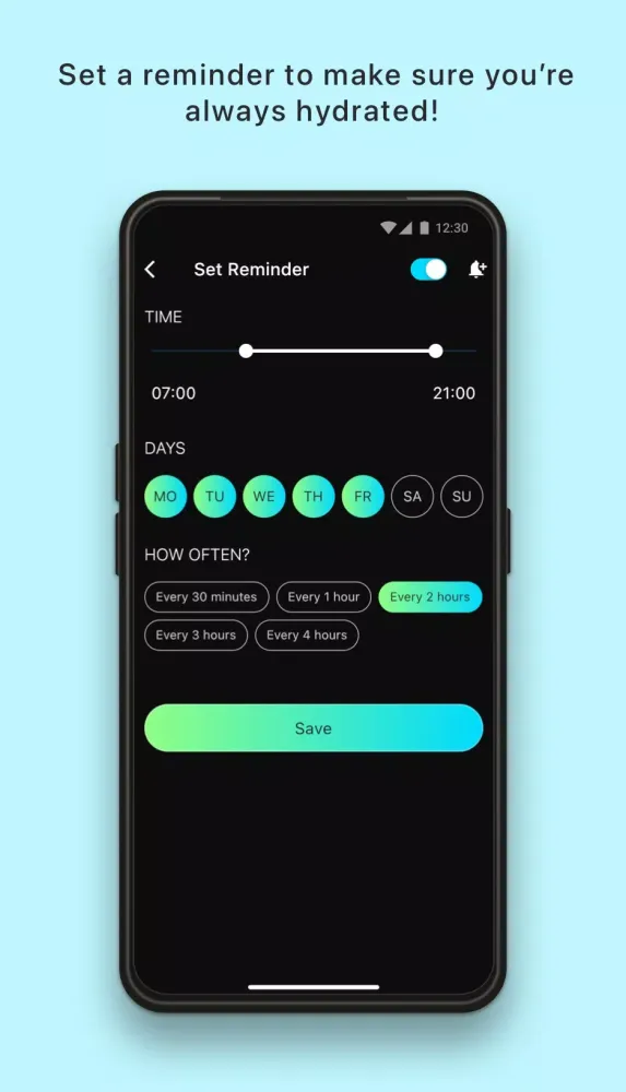 Tangkapan layar Drink Water Reminder & Tracker
