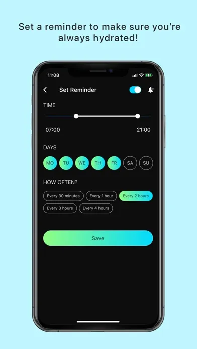 Tangkapan layar ez Water Reminder: Track daily