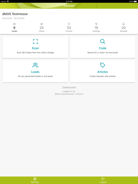 dMAS Expo iPad  سکرین شاٹس
