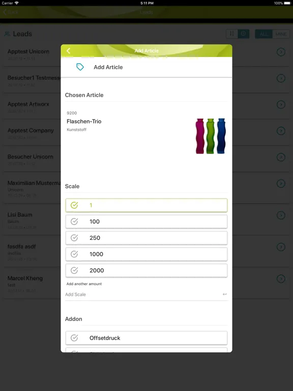 Tangkapan skrin dMAS Expo iPad 