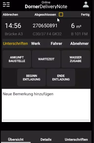 dornerDeliveryNote Screenshots