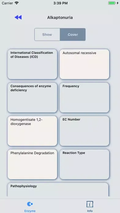 Enzyme Defects Screenshots