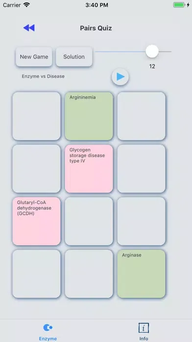 Enzyme Defects Screenshots