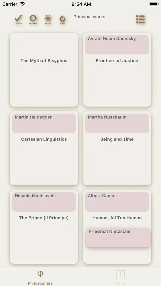 Thinkers Screenshots