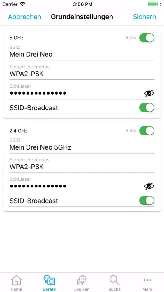 ภาพหน้าจอของ Drei Home