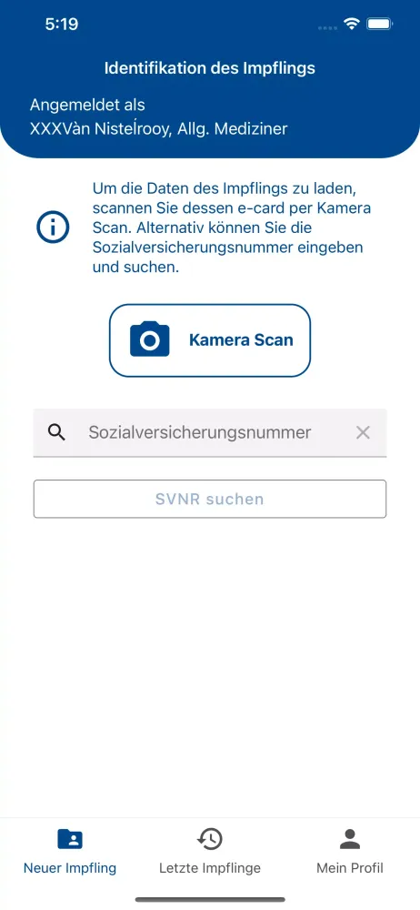 e-Impfdoc Screenshots