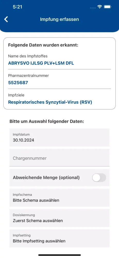 e-Impfdoc Screenshots