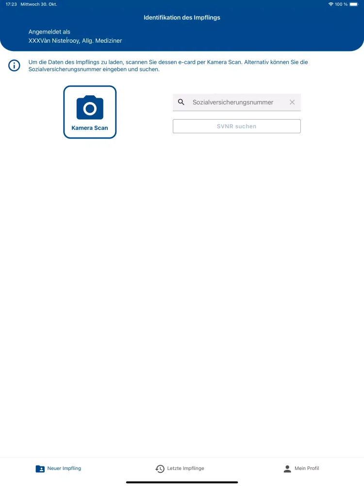 e-Impfdoc Screenshots