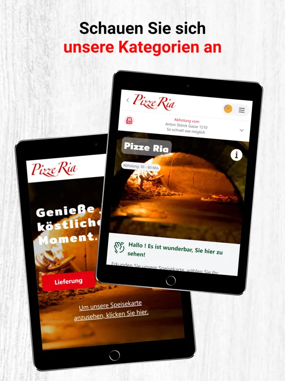 Ảnh chụp màn hình của Pizze Ria Wien iPad 