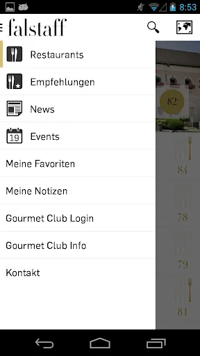 Restaurantguide Falstaff Screenshots
