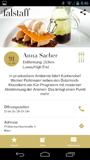 Restaurantguide Falstaff Screenshots