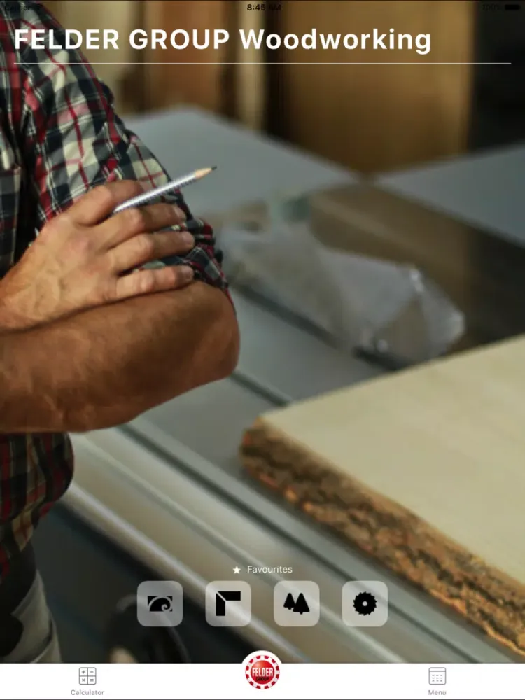 Captures d'écran de FELDER GROUP Woodworking iPad 