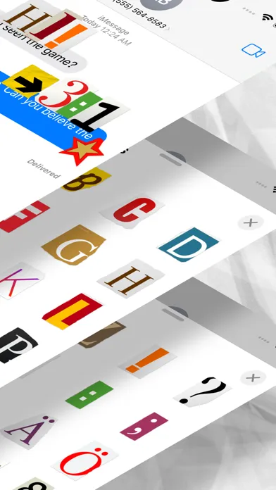 Screenshot di Letter Snippets Stickers