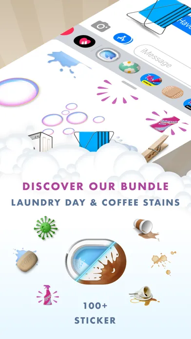 Laundry Day Cleaning Stickers Ekran Görüntüleri