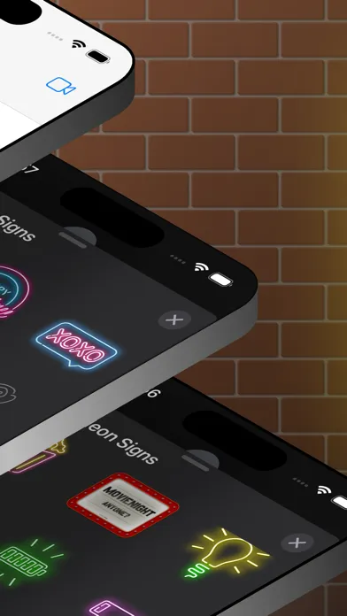 Neon Stickers Animated Signs 스크린샷