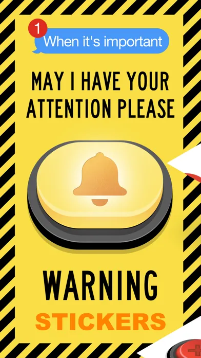 Tangkapan layar Warning & Notification Sticker