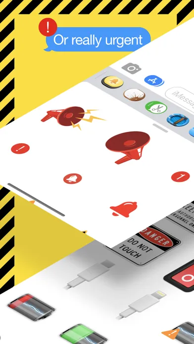 Tangkapan layar Warning & Notification Sticker