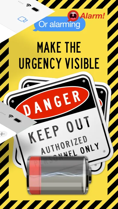 Tangkapan layar Warning & Notification Sticker