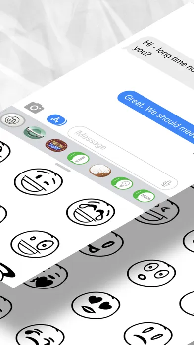 Doodle Emoji Stickers Faces應用截圖