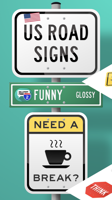 Ảnh chụp màn hình của Funny Road Signs USA (Glossy)