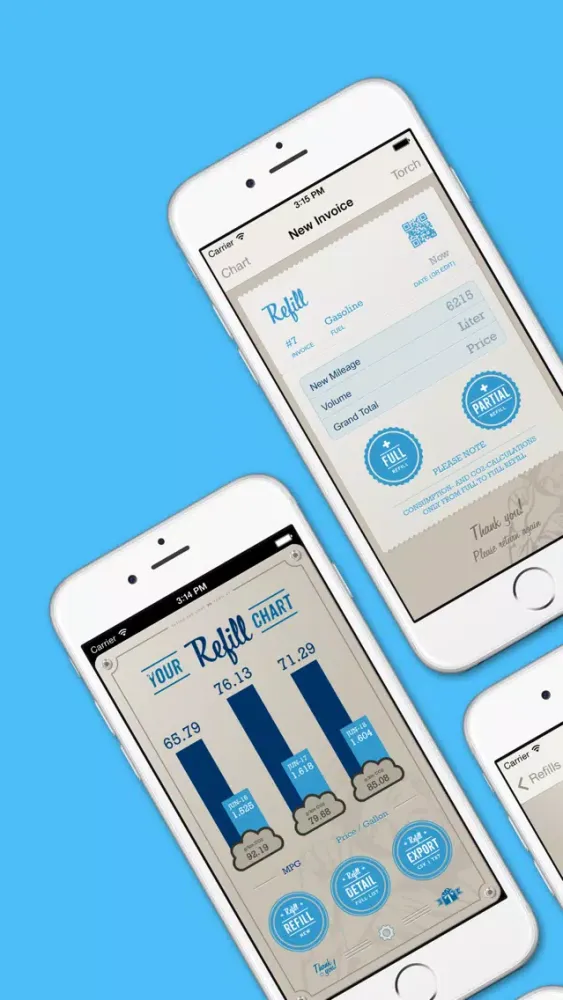 Tangkapan layar Refill Fuel Efficiency Logbook