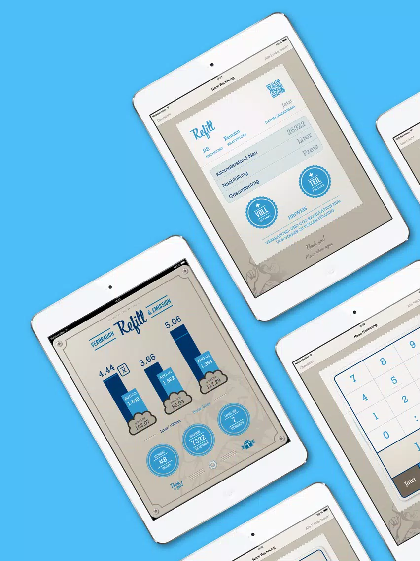 Refill HD Fuel Efficiency Logbook iPad 應用截圖