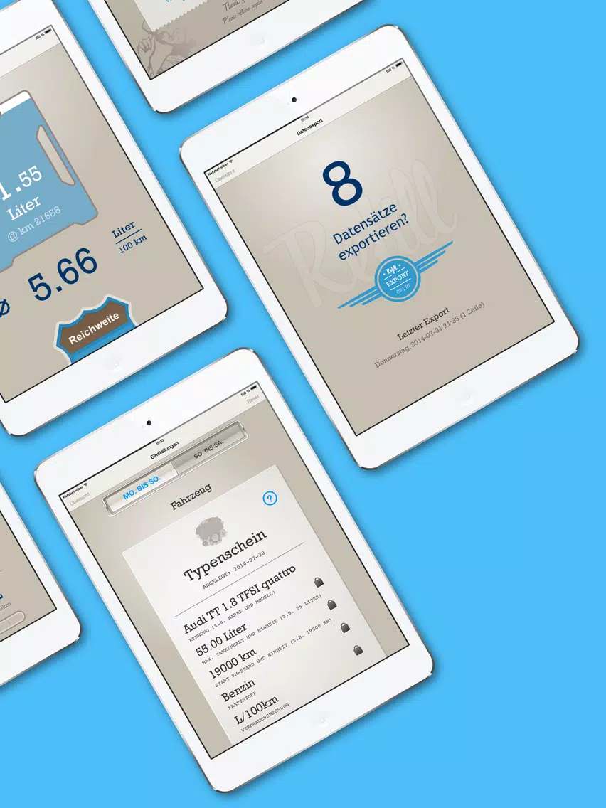 Refill HD Fuel Efficiency Logbook iPad 應用截圖