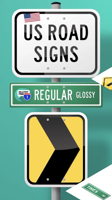 Tangkapan layar Road Signs USA (Glossy)