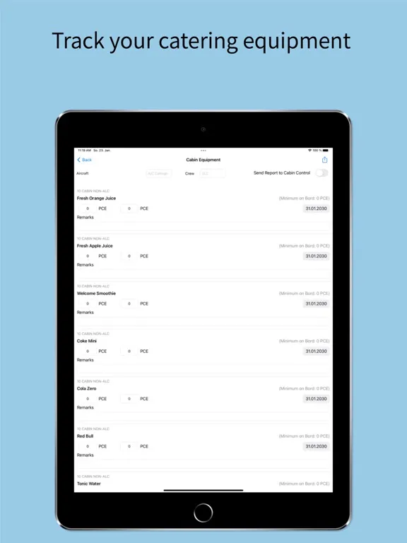 OpsControl Sheet for Aviation iPad Screenshots