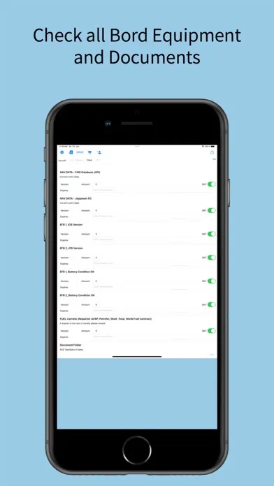OpsControl Sheet for Aviation Screenshots