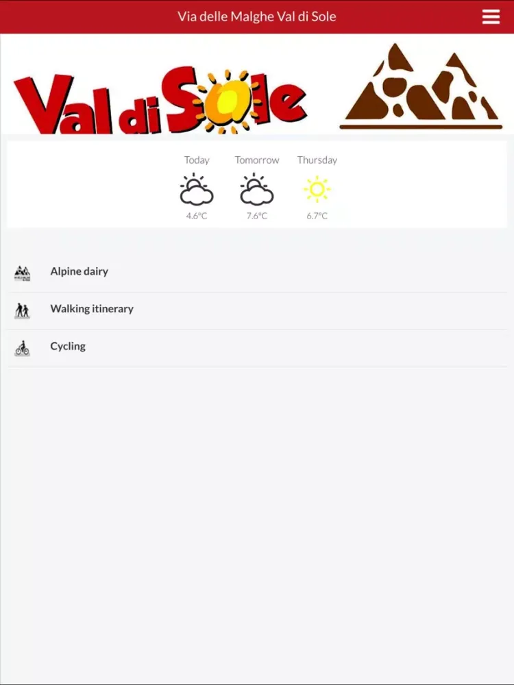 Capturas de pantalla de Via delle Malghe Val di Sole iPad 