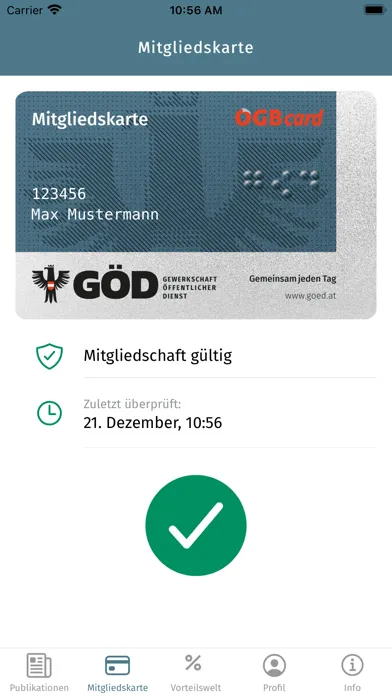 Capturas de pantalla de GÖD App