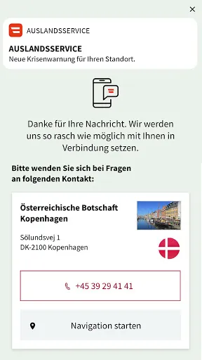 Auslandsservice Screenshots