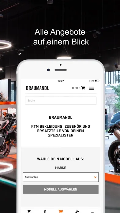 ภาพหน้าจอของ KTM Braumandl