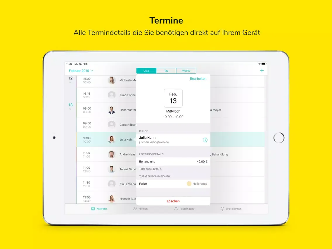 Herold Termine iPad 应用截图