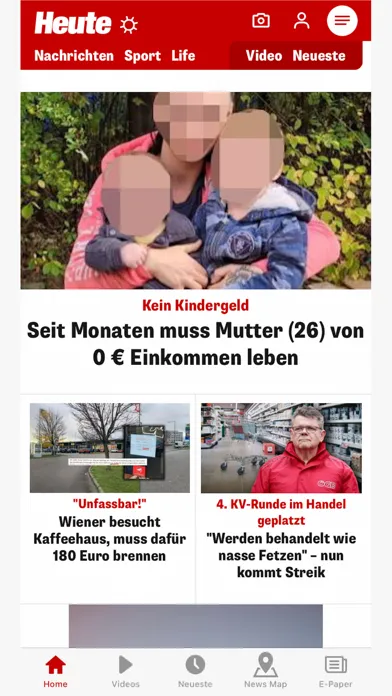 Tangkapan layar HEUTE – Die Tageszeitung