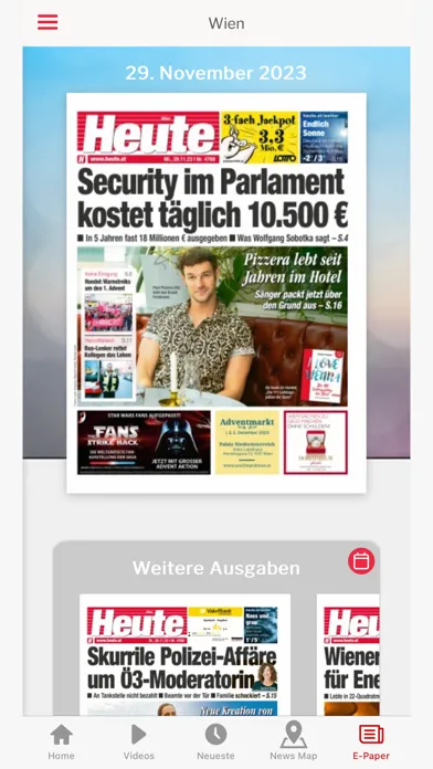 Tangkapan layar HEUTE – Die Tageszeitung