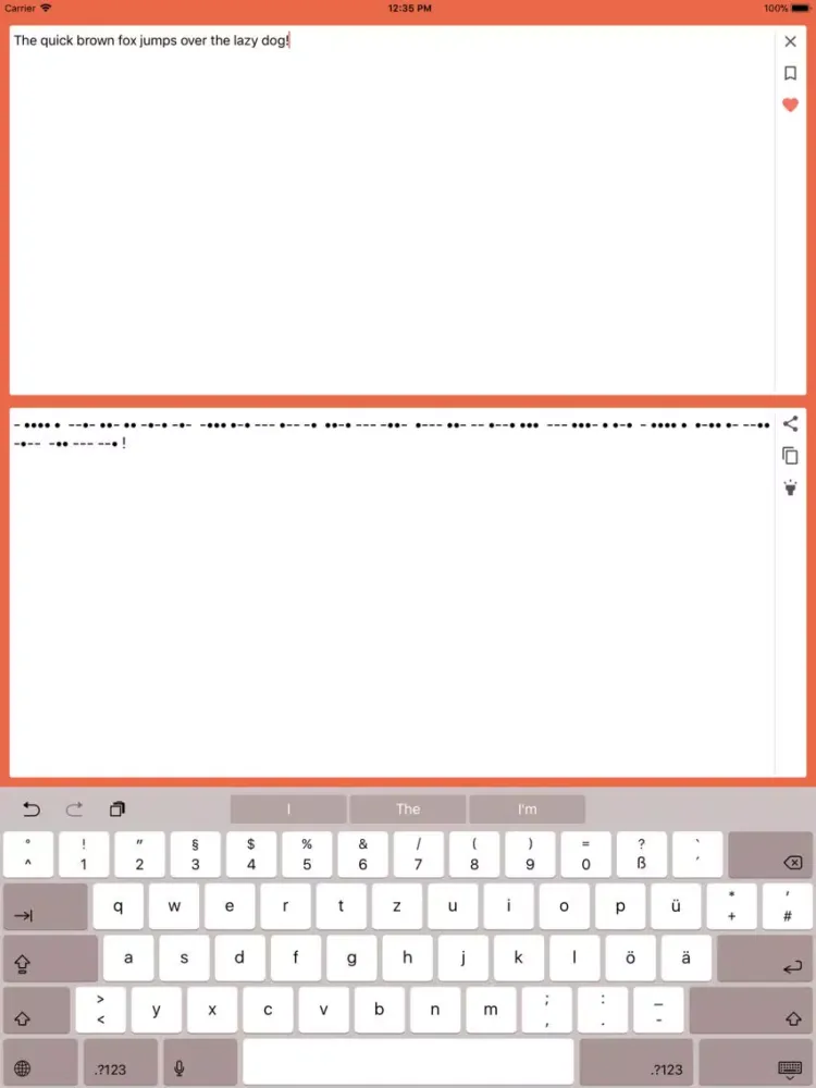 Capturas de pantalla de Morse -- --- •-• ••• • iPad 